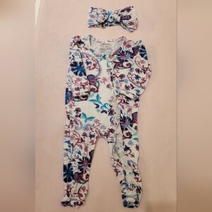 Posh peanut one piece plus bow